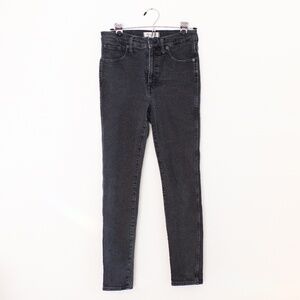 Madewell Washed Black 10" High-Rise Skinny Jeans